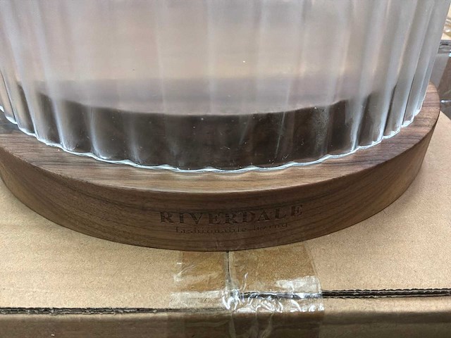 Riverdale lize windlicht 40cm - helder - afbeelding 3 van  5