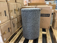 Riverdale opberg poef didi 60cm zwart boucle - afbeelding 4 van  10