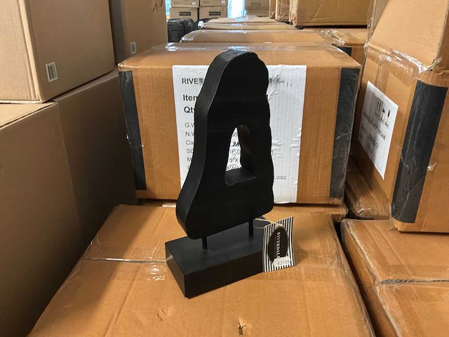 Riverdale ornament sonny 28cm zwart (4x) - afbeelding 3 van  4