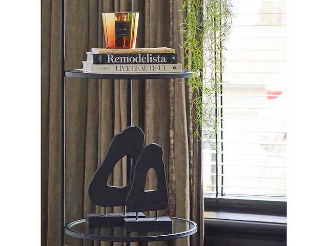 Riverdale ornament sonny 28cm zwart (4x) - afbeelding 1 van  2