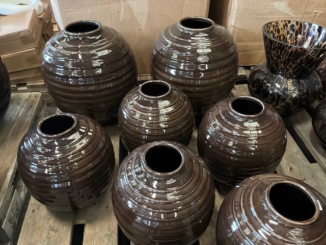 Riverdale partij vazen granada bruin (8x) - afbeelding 2 van  9