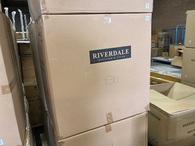 Riverdale poef didi 70cm oker boucle - set van 2 - afbeelding 2 van  11