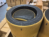 Riverdale poef didi 70cm oker boucle - set van 2 - afbeelding 10 van  11