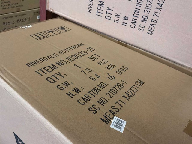 Riverdale poef didi 70cm oker boucle - set van 2 - afbeelding 4 van  10