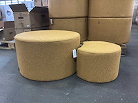 Riverdale poef didi 70cm oker boucle - set van 2 - afbeelding 5 van  8