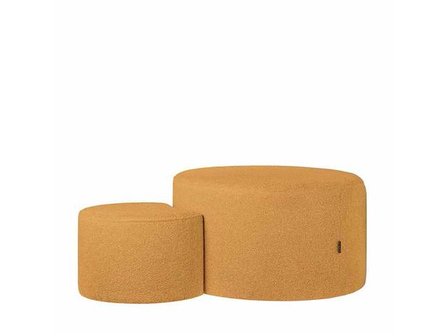 Riverdale poef didi 70cm oker boucle - set van 2 - afbeelding 2 van  12