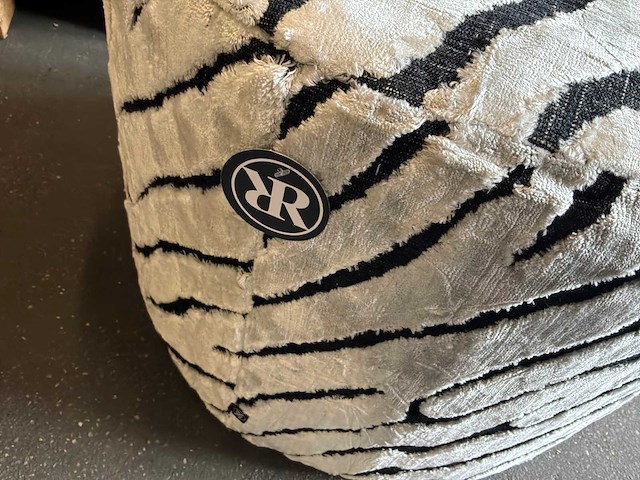 Riverdale poef nona crème/zwart - afbeelding 5 van  5