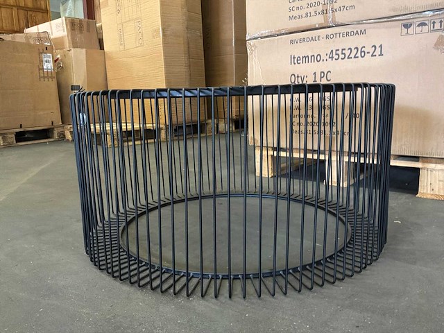 Riverdale salontafel rocco zwart 82 cm (2x) - afbeelding 6 van  10