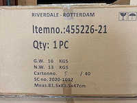 Riverdale salontafel rocco zwart 82 cm - afbeelding 9 van  9