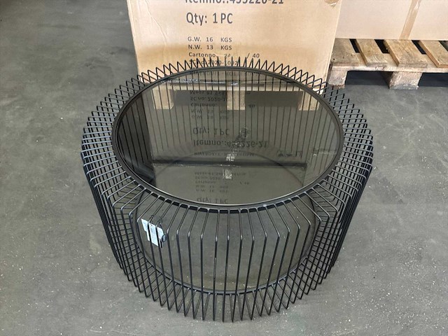 Riverdale salontafel rocco zwart 82 cm - afbeelding 8 van  10