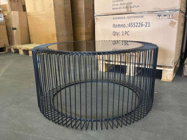 Riverdale salontafel rocco zwart 82 cm - afbeelding 4 van  10