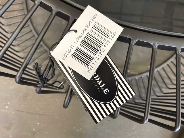 Riverdale salontafel rocco zwart 82 cm - afbeelding 1 van  1