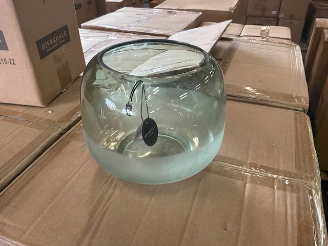 Riverdale sfeerlicht votive green 18 cm (6x) - afbeelding 2 van  5