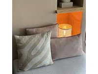 Riverdale sierkussen sef 45x45cm zand (6x) - afbeelding 1 van  4