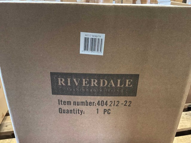 Riverdale – vaas cherelle 27cm mat zand (4x) - afbeelding 8 van  8