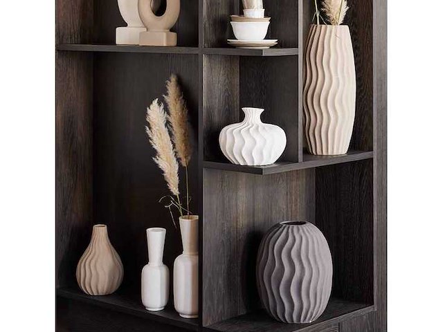 Riverdale – vaas cherelle 27cm mat zand - afbeelding 2 van  8