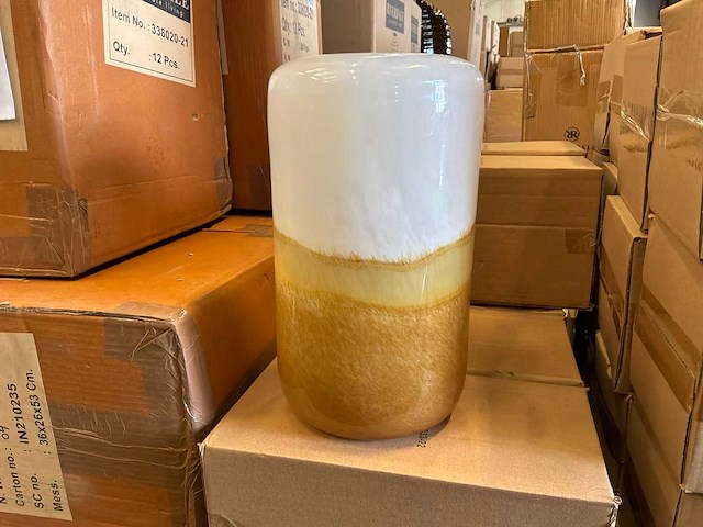 Riverdale vaas filia 30 cm beige - afbeelding 1 van  9