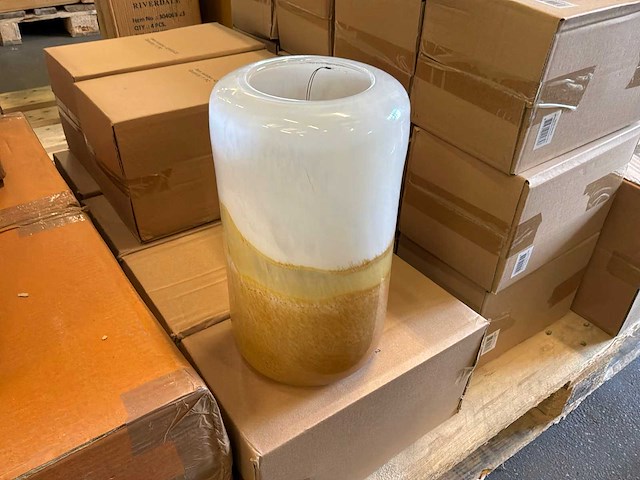 Riverdale vaas filia 30 cm beige - afbeelding 7 van  9