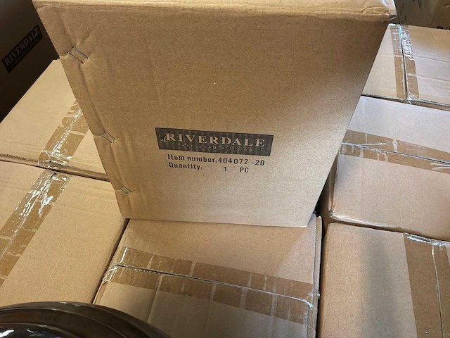 Riverdale vaas granada 30cm bruin (2x) - afbeelding 4 van  4