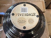 Riverdale vaas granada 30cm bruin (2x) - afbeelding 6 van  7