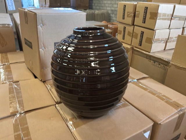 Riverdale vaas granada 30cm bruin - afbeelding 2 van  7
