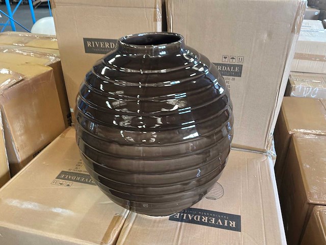 Riverdale vaas granada 50cm bruin - afbeelding 3 van  4