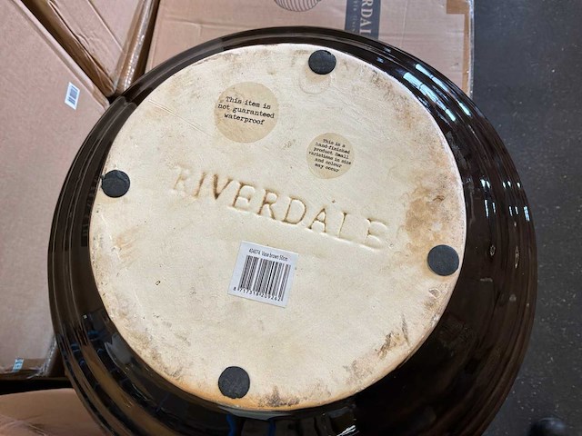 Riverdale vaas granada 50cm bruin - afbeelding 8 van  9