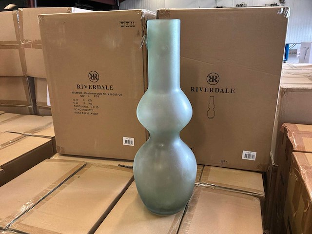 Riverdale vaas groen 45cm (2x) - afbeelding 1 van  7