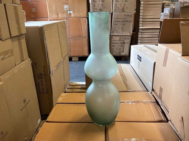 Riverdale vaas groen 55 cm (2x) - afbeelding 2 van  9