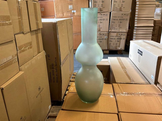 Riverdale vaas groen 55 cm (2x) - afbeelding 3 van  9