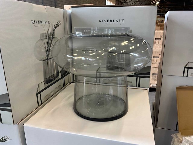 Riverdale vaas lune smoke 35 cm - afbeelding 1 van  5