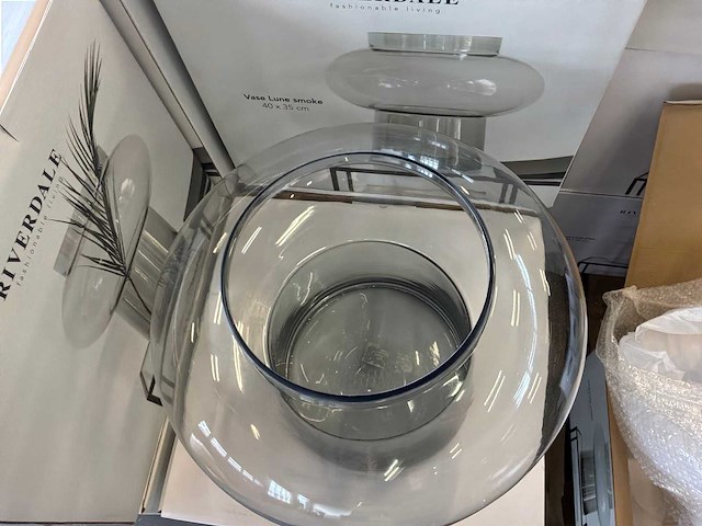 Riverdale vaas lune smoke 35 cm - afbeelding 4 van  4