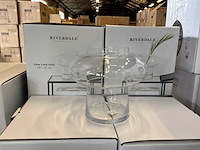Riverdale vaas lune transparant 25 cm (3x) - afbeelding 2 van  6