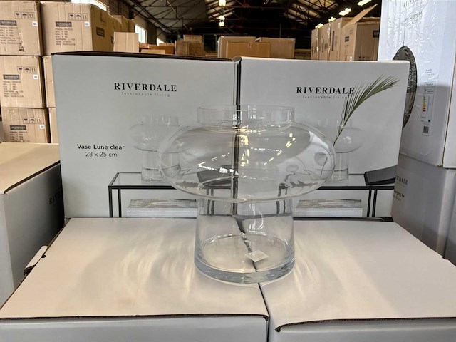 Riverdale vaas lune transparant 25 cm - afbeelding 2 van  6