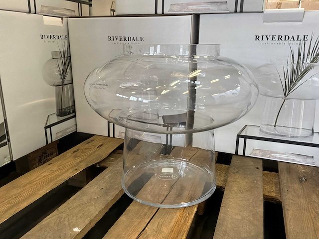 Riverdale vaas lune transparant 35 cm - afbeelding 1 van  6