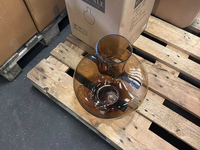 Riverdale vaas noon amber | ø31x40cm - afbeelding 3 van  5