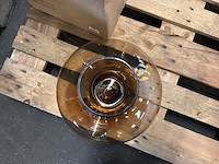 Riverdale vaas noon amber | ø31x40cm - afbeelding 4 van  5