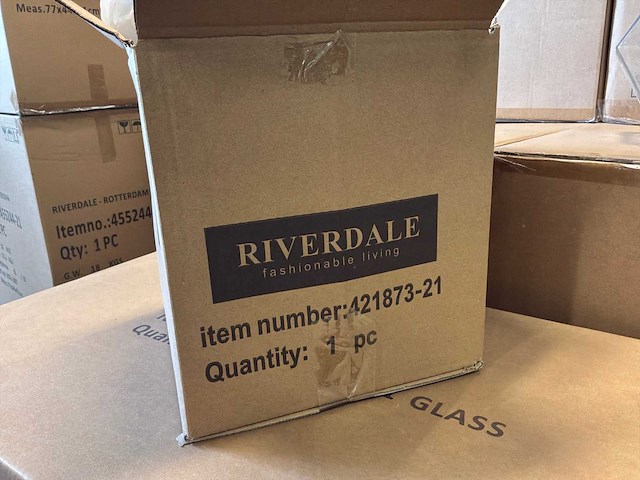 Riverdale vaas pure elegance 25 cm, transparant (3x) - afbeelding 5 van  5