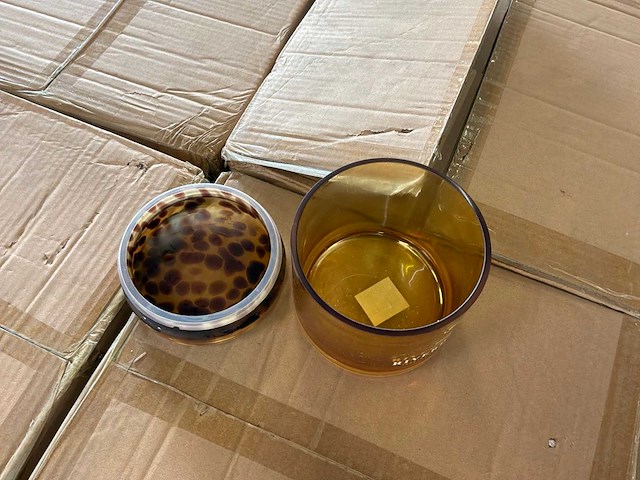 Riverdale voorraadpot amber 12 cm (4x) - afbeelding 4 van  5