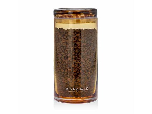 Riverdale voorraadpot amber 25 cm (4x) - afbeelding 1 van  3