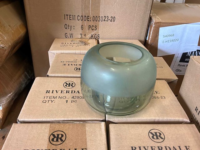 Riverdale votive windlicht 12cm (8x) - afbeelding 4 van  8