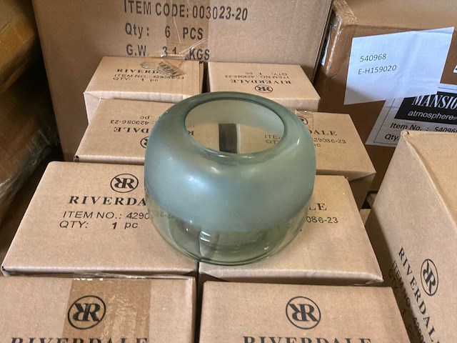 Riverdale votive windlicht 12cm (9x) - afbeelding 4 van  5
