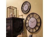Riverdale wandklok derby zwart 50 cm - afbeelding 1 van  6