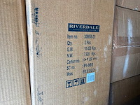 Riverdale wandklok derby zwart 50 cm - afbeelding 6 van  6