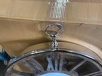 Riverdale wandklok luton silver 70 cm - afbeelding 6 van  9