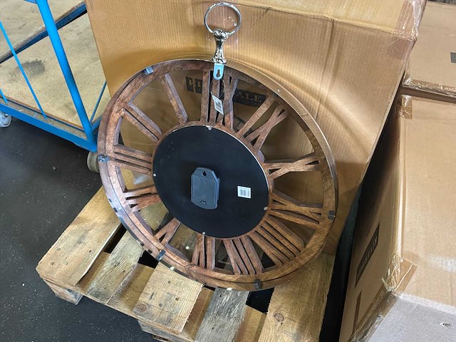 Riverdale wandklok luton silver 70 cm - afbeelding 7 van  9