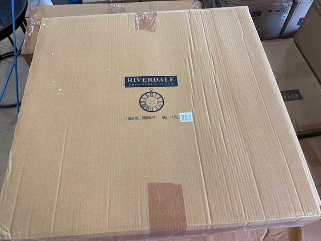 Riverdale wandklok luton silver 70 cm - afbeelding 5 van  5