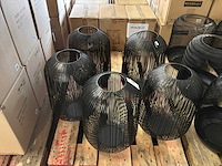 Riverdale windlicht 45 cm zwart (5x) - afbeelding 3 van  9