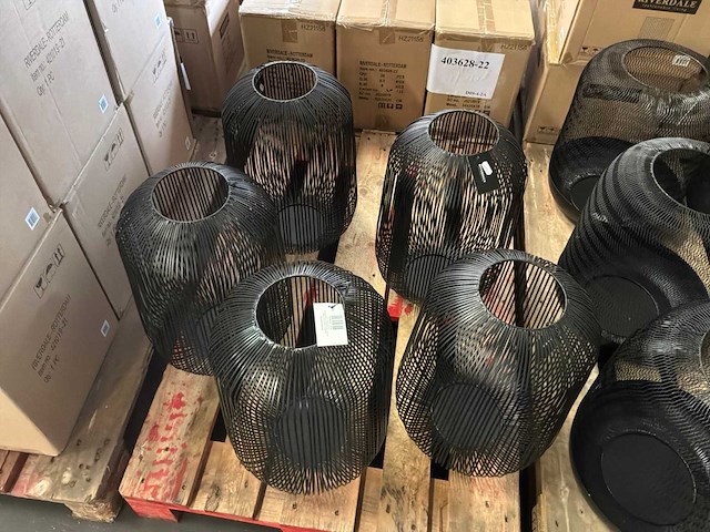 Riverdale windlicht 45 cm zwart (5x) - afbeelding 6 van  9