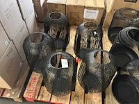 Riverdale windlicht 45 cm zwart (5x) - afbeelding 6 van  9